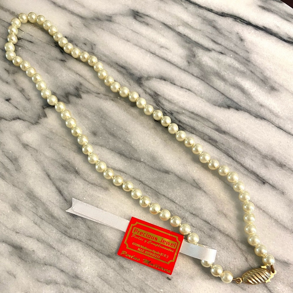 Genuine Spanish Mallorca Pearl Necklace